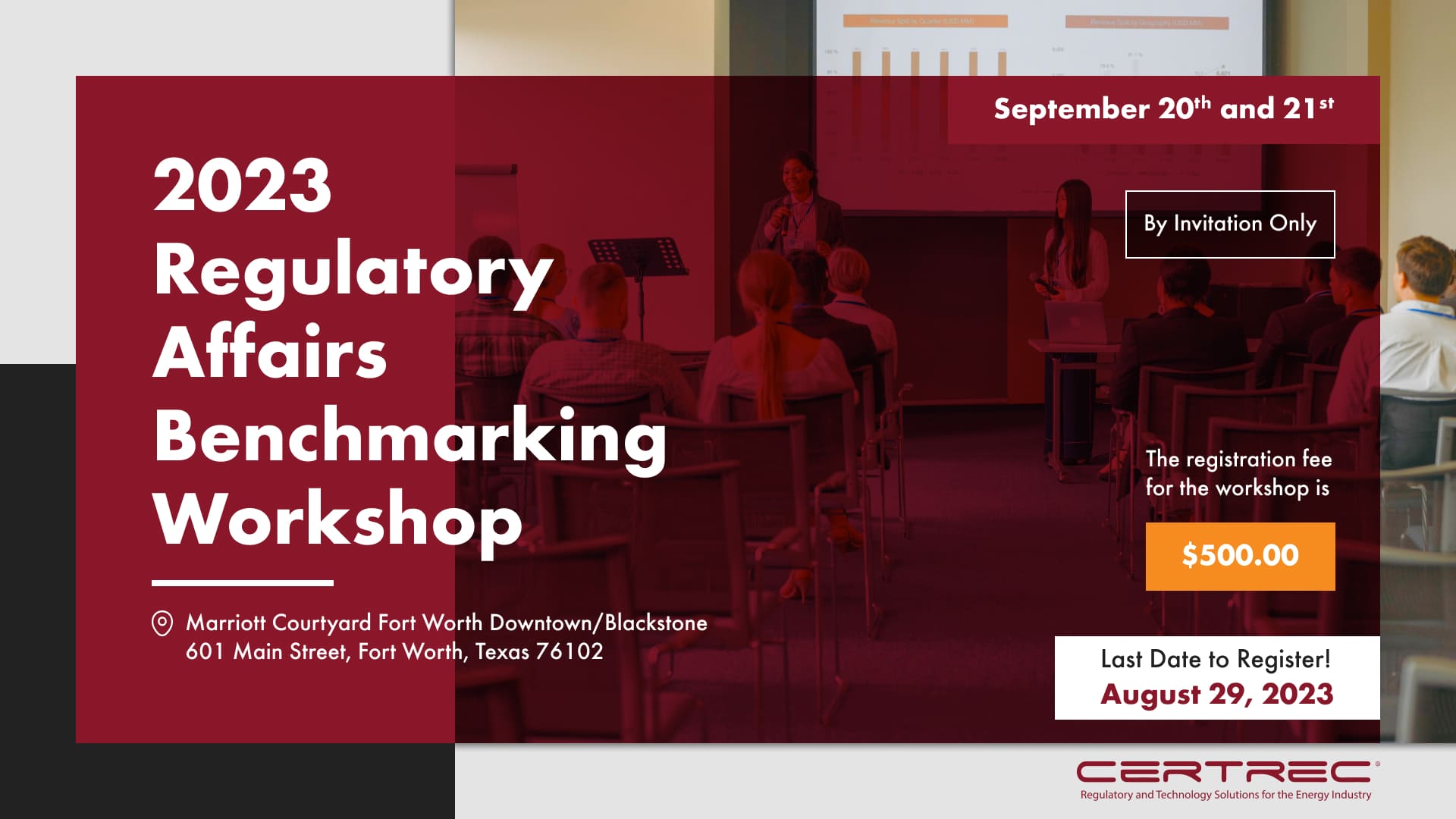 2023 Regulatory Affairs Benchmarking Workshop - Event - Certrec